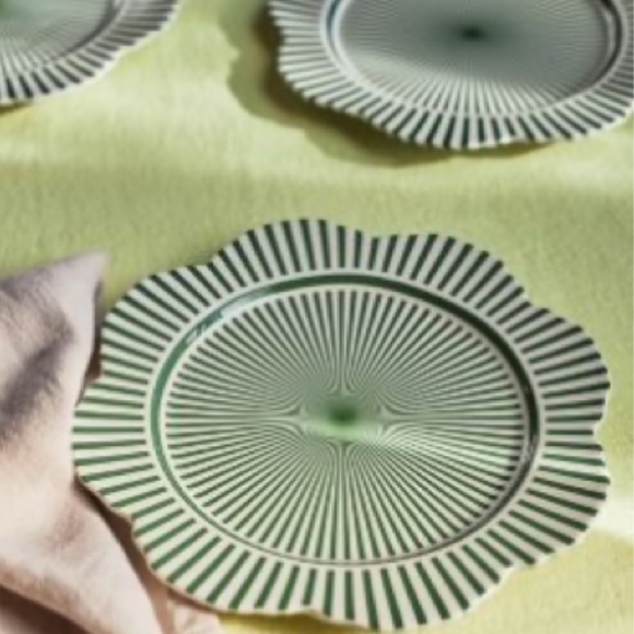 Green and Blue Lyla Side Plates set of 4 - Picture 2 of 4